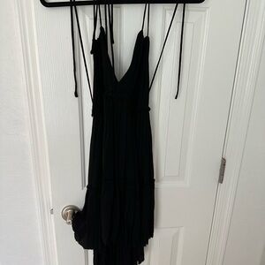 PINK Victoria's Secret Black Backless Dress